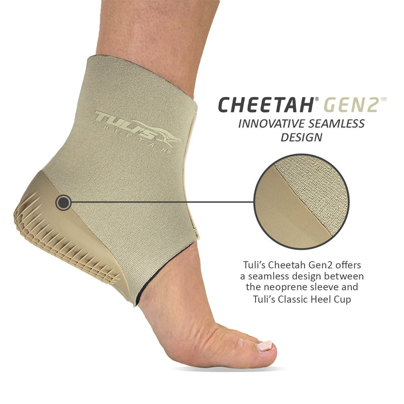 Tuli's Cheetah Gen2 Heel Cup with Compression Sleeve Youth Sizes (1 per pack)