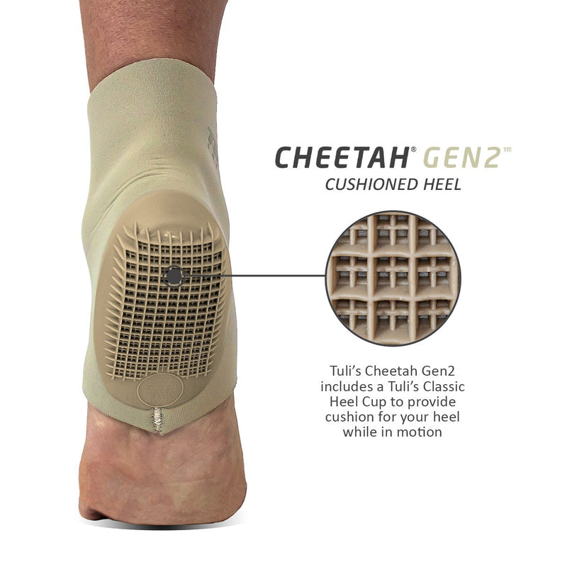 Tuli's Cheetah Gen2 Heel Cup with Compression Sleeve Youth Sizes (1 per pack)