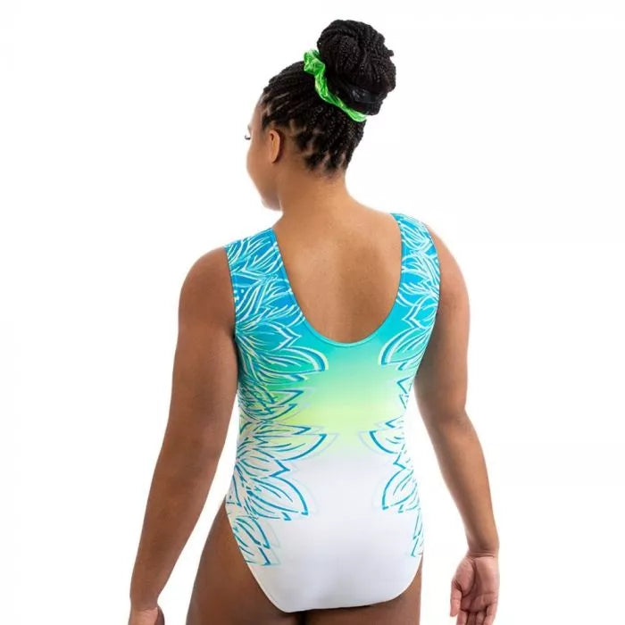 Milano Fluorite Sleeveless Leotard - Turq