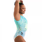 Milano Fluorite Sleeveless Leotard - Turq