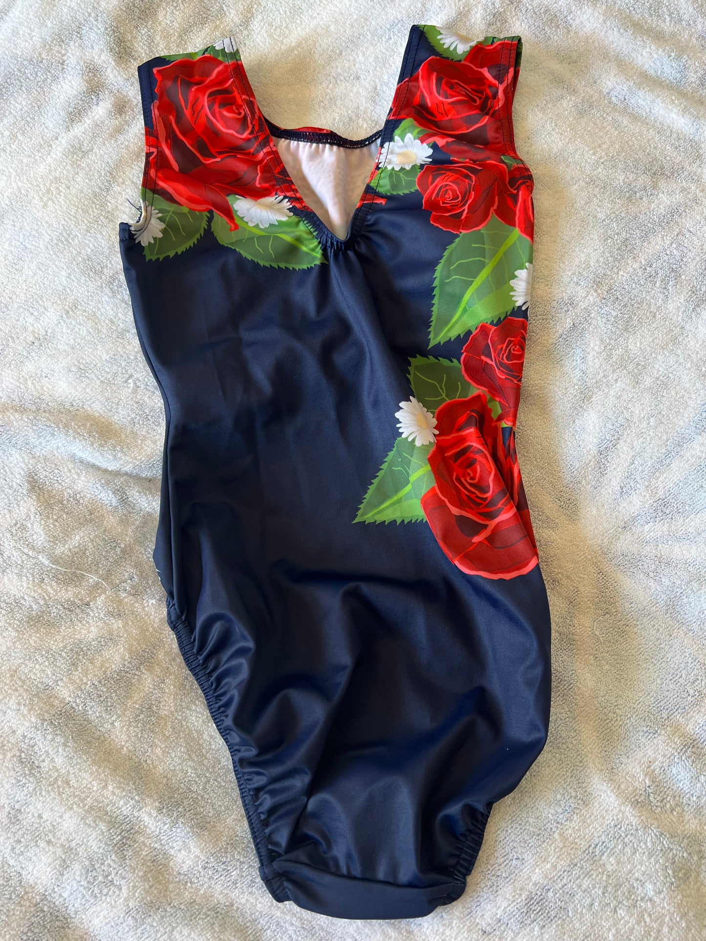 Milano Navy with Roses and Daisy detail