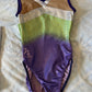 Milano Purple with lime, silver, flesh and diamante detail