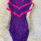 Milano Purple with silver and pink detail